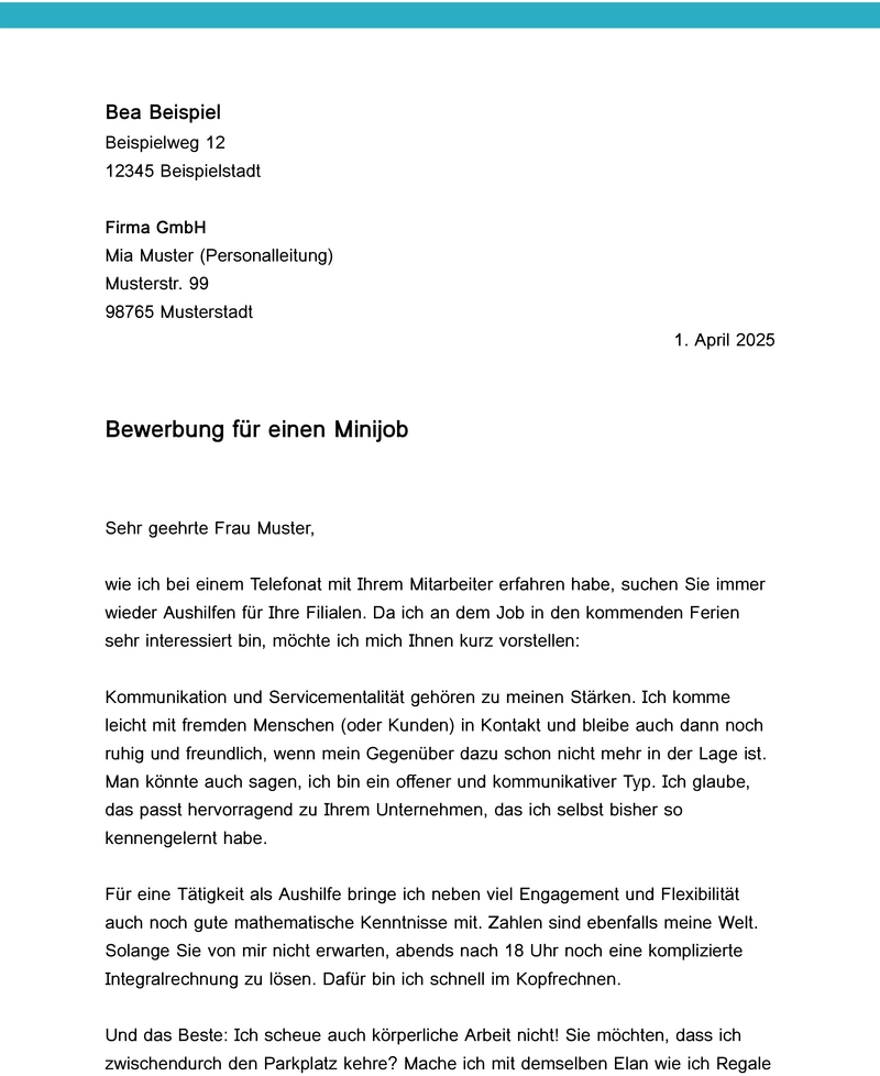 bewerbung-fuer-einen-minijob-word