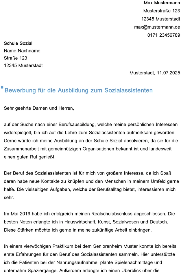 bewerbung-fuer-sozialassistent-ausbildung