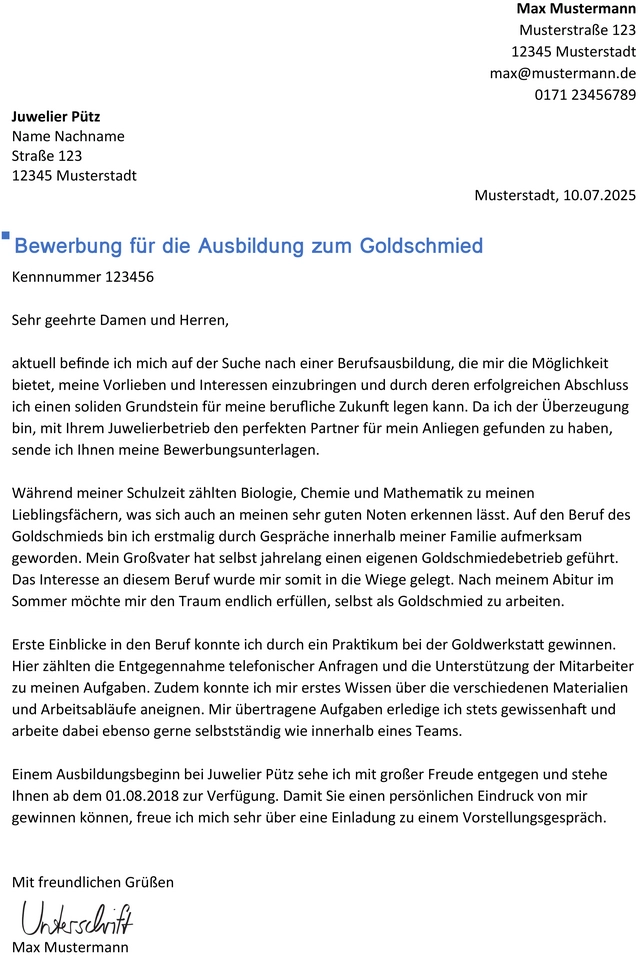 bewerbung-goldschmied-ausbildung-vorlage
