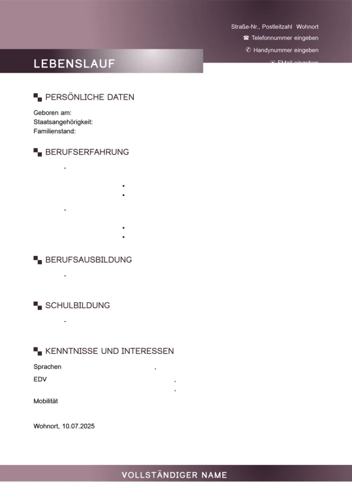bewerbung-lebenslauf-vorlage-2025