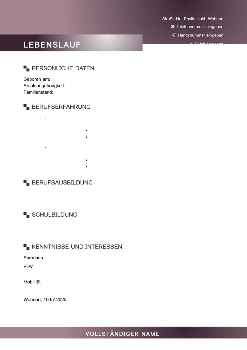 bewerbung-lebenslauf-vorlage-2025