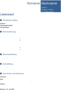bewerbung-lebenslauf-vorlage