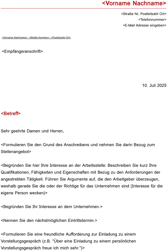 bewerbung-lebenslauf-vorlage-rot-grau