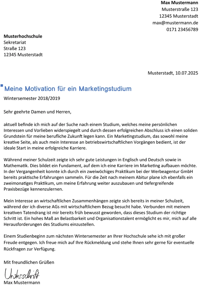 bewerbung-marketing-studium-vorlage