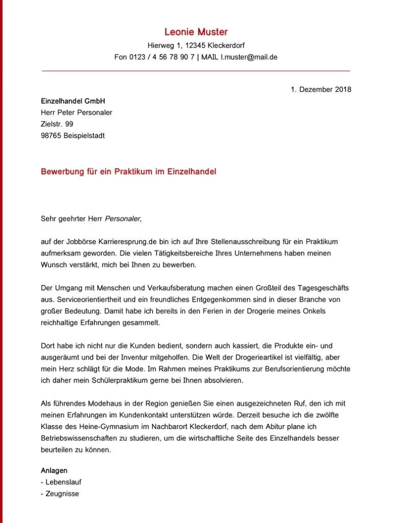 bewerbung-praktikum-einzelhandel-muster-vorlage
