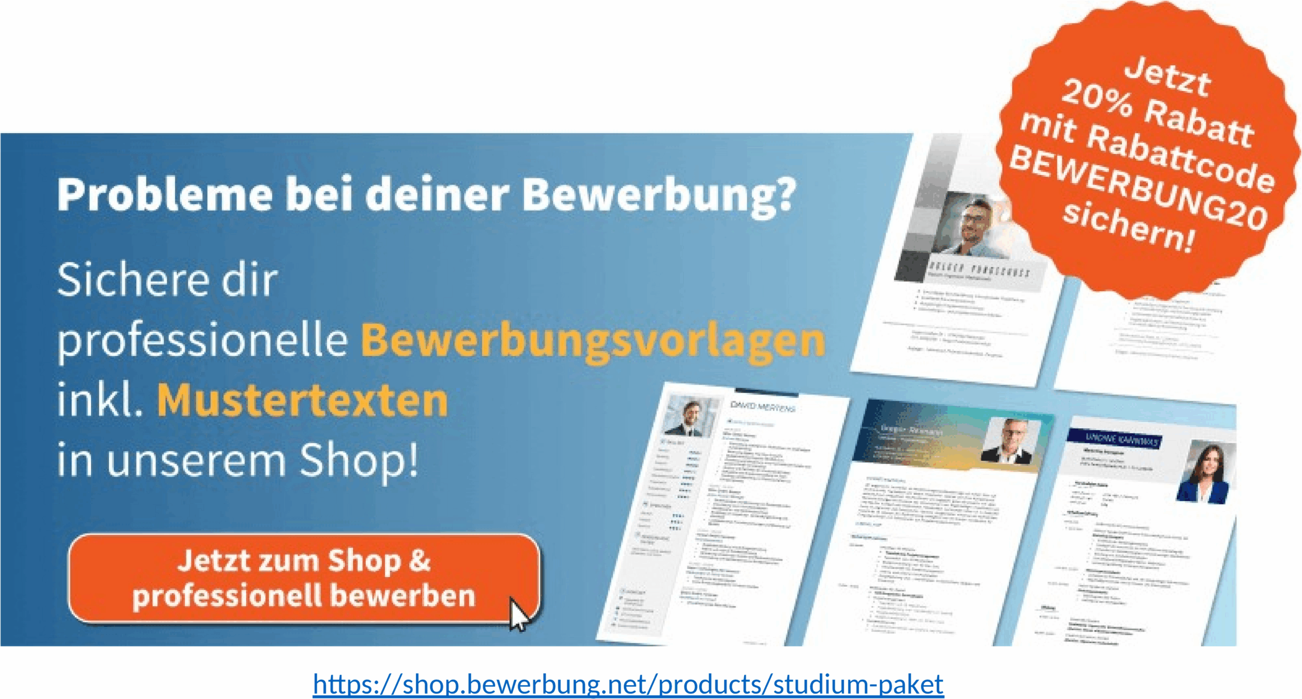 Word-Vorlage Bewerbung Projektmanager Studium