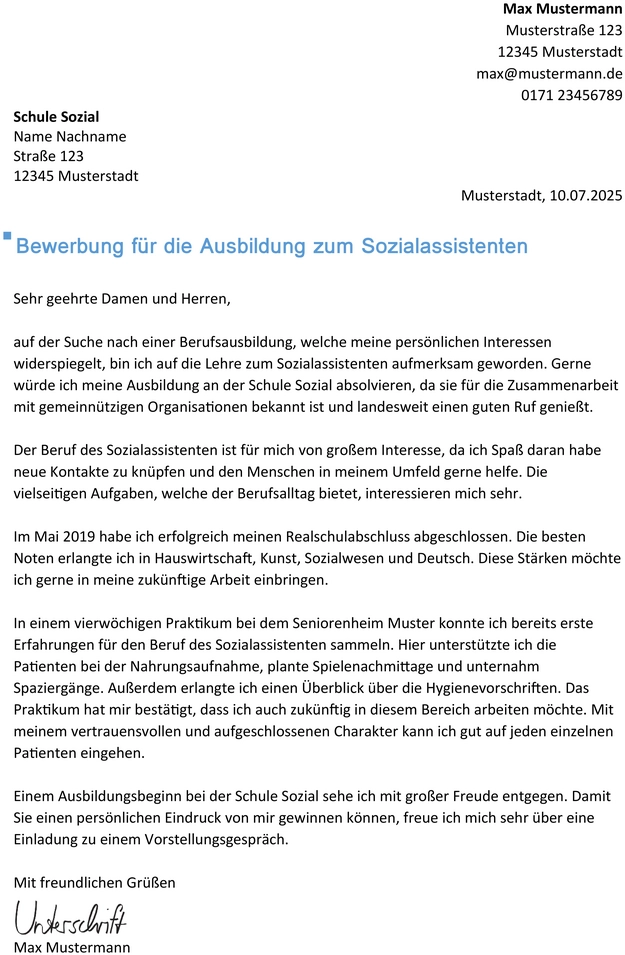 bewerbung-sozialassistent-ausbildung-vorlage