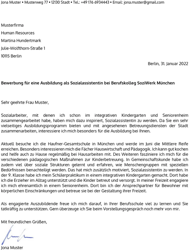 bewerbung-sozialassistentin-ausbildung-vorlage