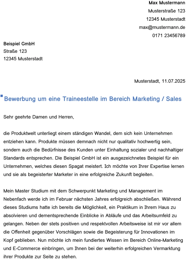 bewerbung-trainee-stelle-marketing-vorlage