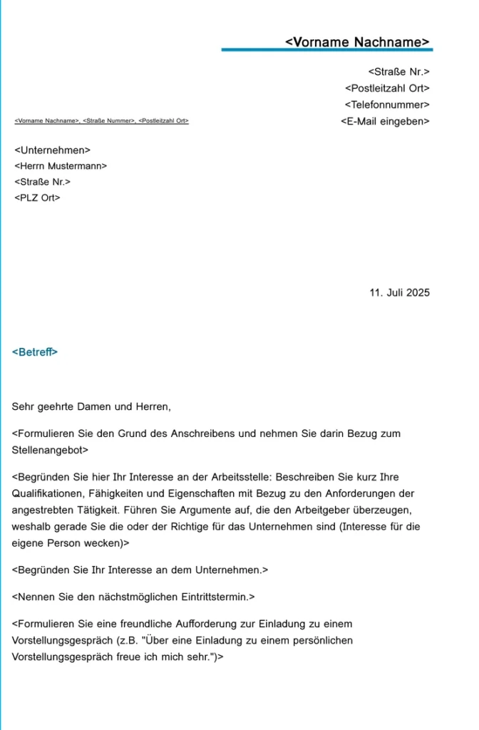 bewerbung-und-lebenslauf-vorlage