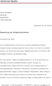 bewerbung-vorlage-anlagenmechaniker