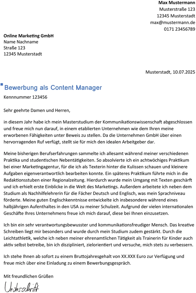 bewerbung-vorlage-content-manager-berufseinstieg