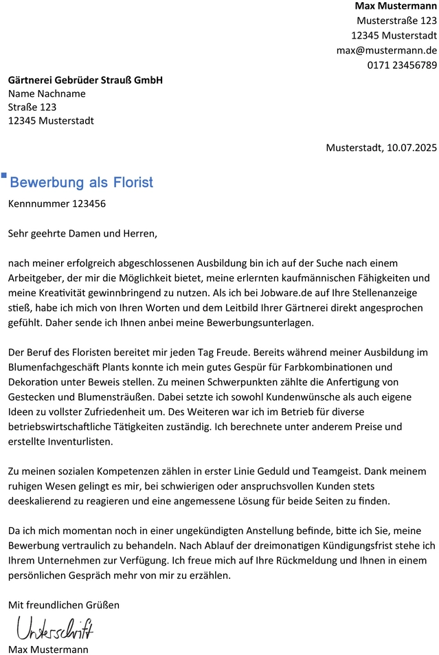 bewerbung-vorlage-florist-berufseinsteiger