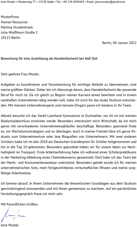 bewerbung-vorlage-handelsfachwirt-ausbildung