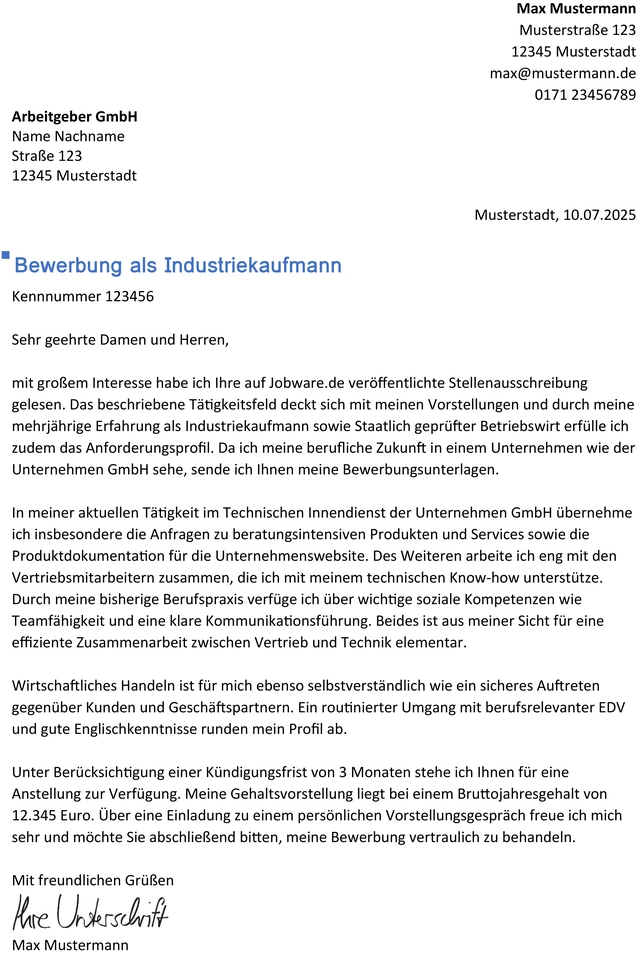 bewerbung-vorlage-industriekaufmann
