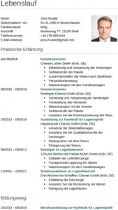 bewerbung-vorlage-kommissionierer