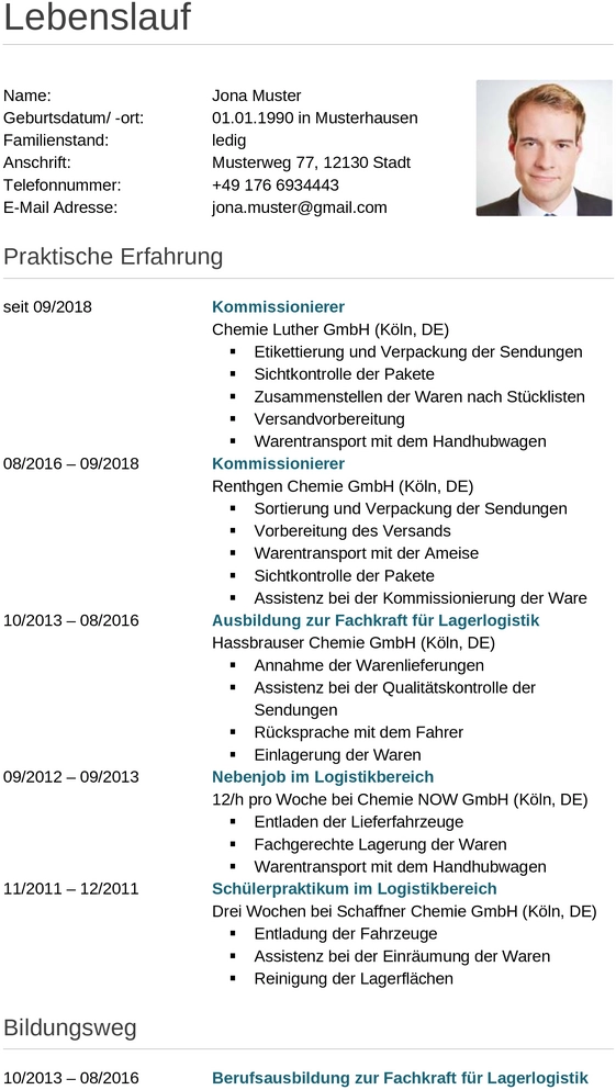 bewerbung-vorlage-kommissionierer
