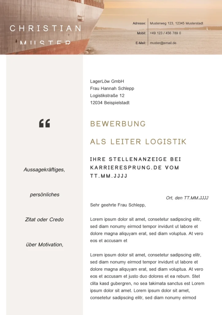 bewerbung-vorlage-leiter-logistik-mit-persoenlicher-note