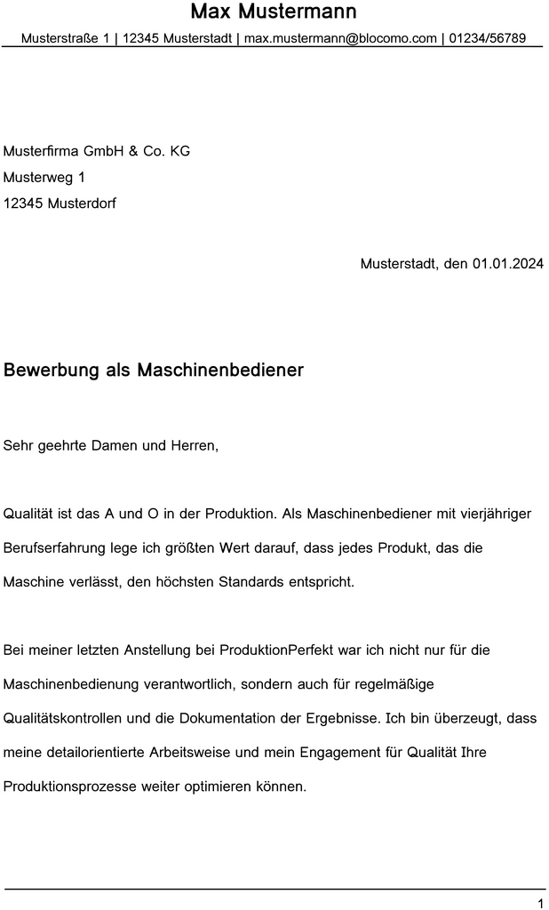 bewerbung-vorlage-maschinenbediener
