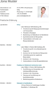 bewerbung-vorlage-medizinisch-technische-laboratoriumsassistentin