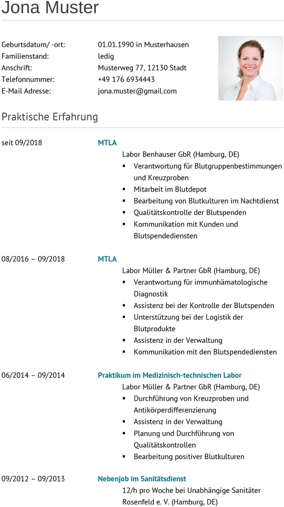 bewerbung-vorlage-medizinisch-technische-laboratoriumsassistentin