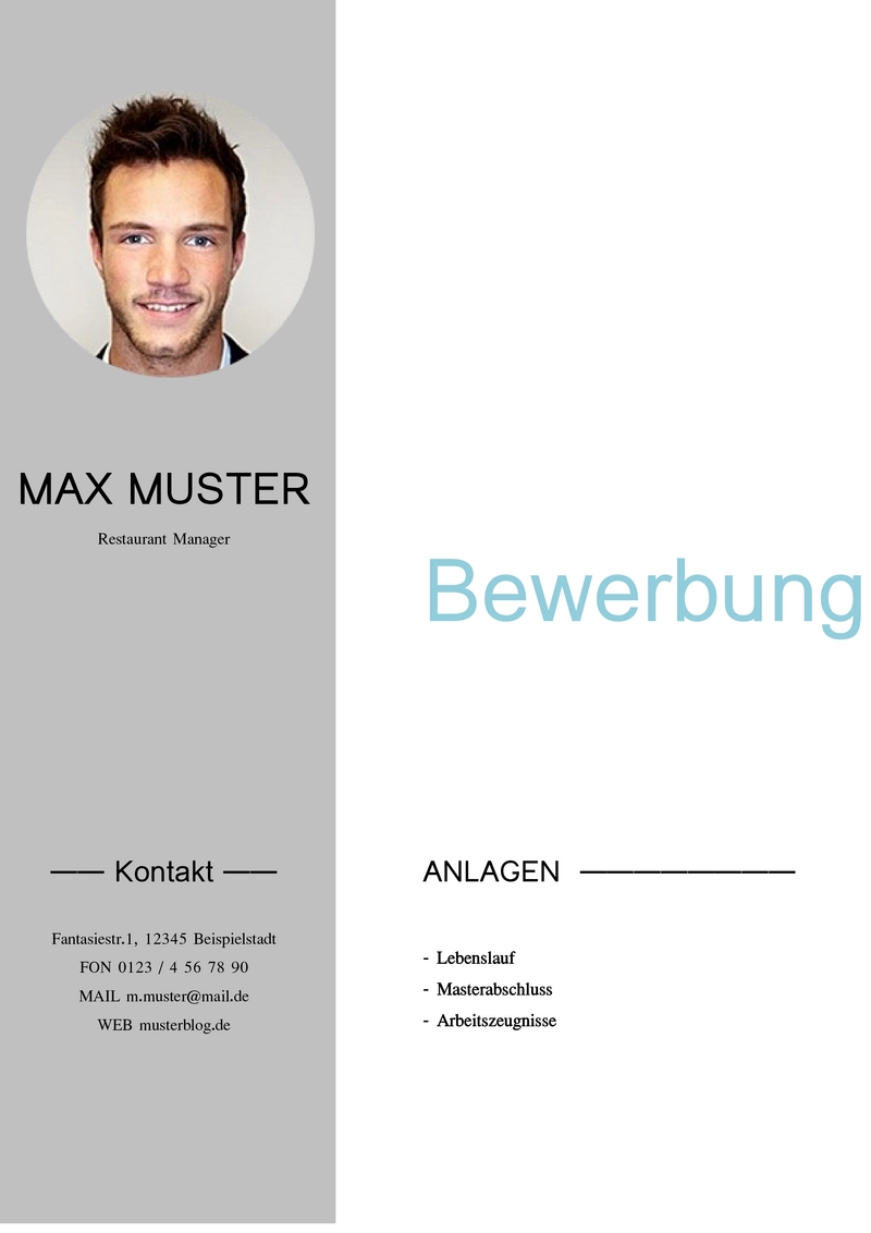 bewerbung-vorlage-mit-deckblatt-und-kontaktinformationen