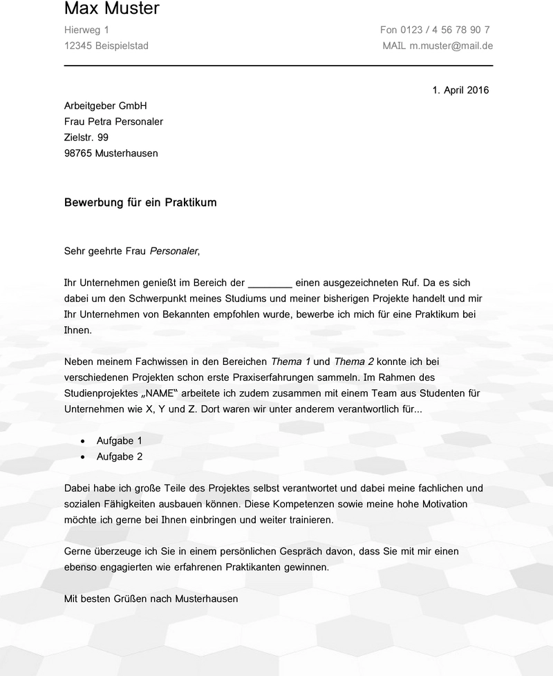 bewerbung-vorlage-praktikum-word