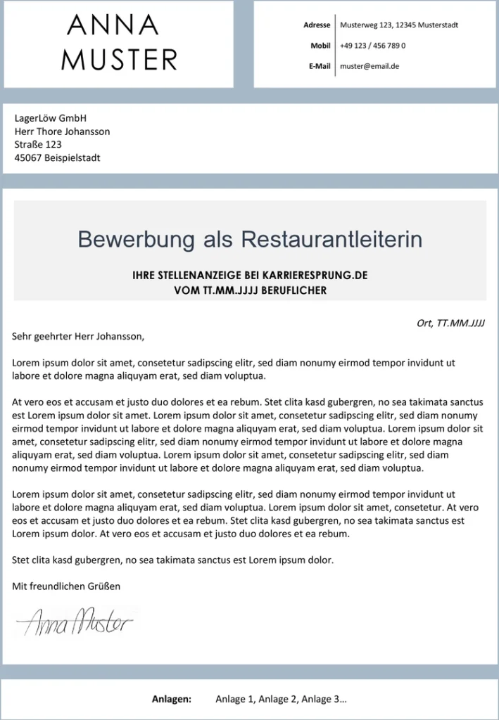 bewerbung-vorlage-restaurantleiterin