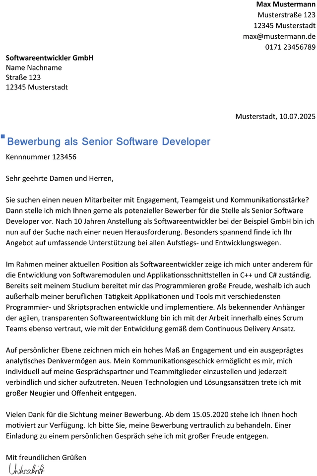 bewerbung-vorlage-senior-software-developer