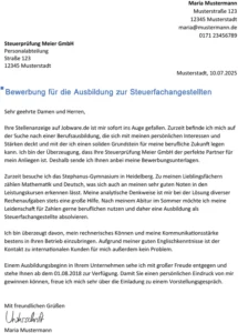 bewerbung-vorlage-steuerfachangestellte-ausbildung