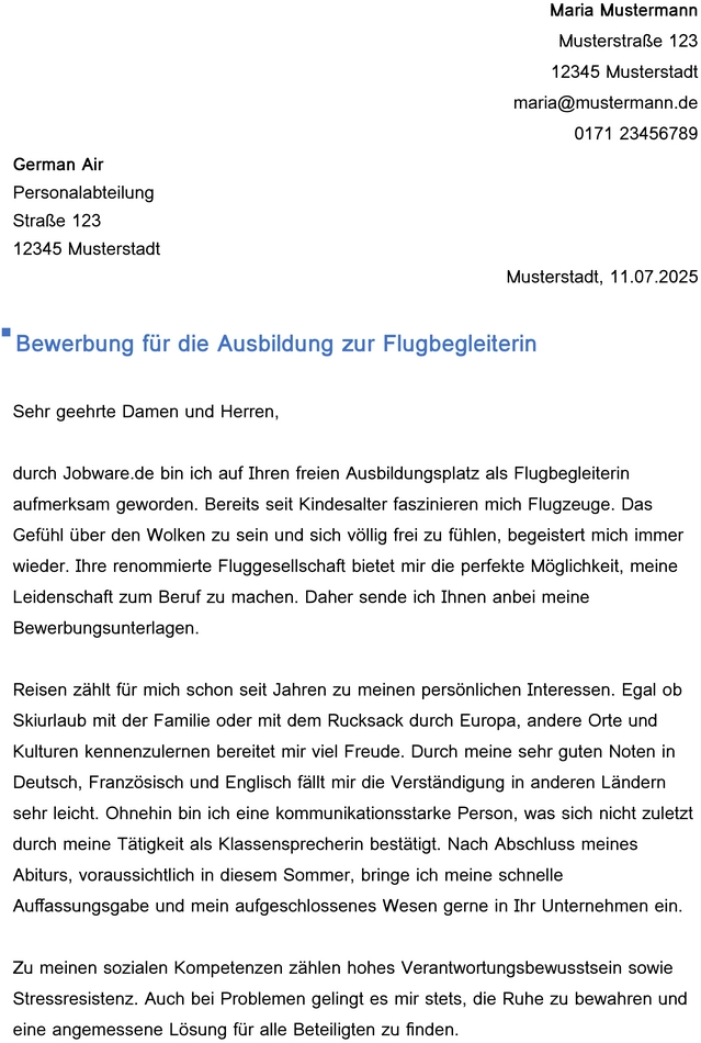 bewerbung-zur-ausbildung-flugbegleiterin