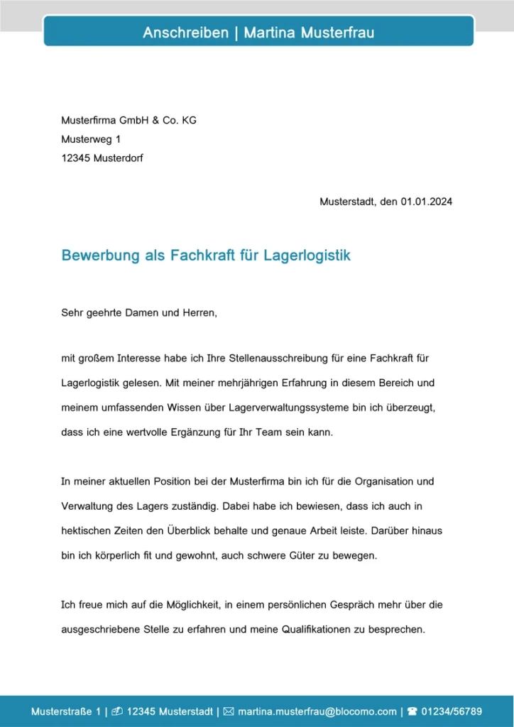 bewerbungsanschreiben-fachkraft-lagerlogistik