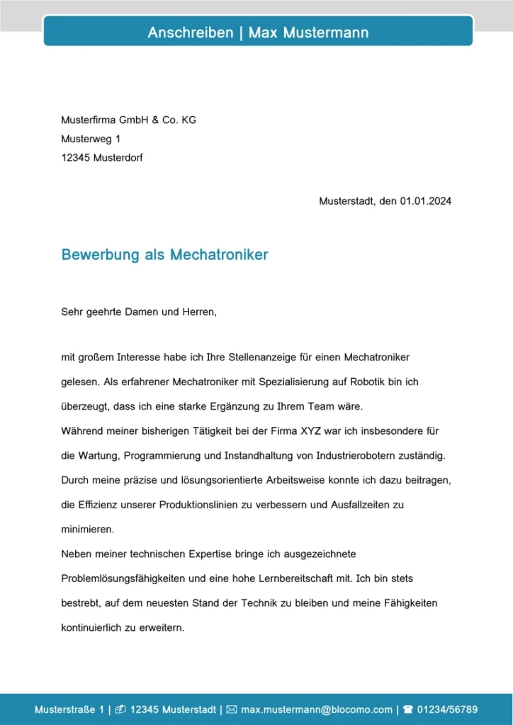 bewerbungsanschreiben-mechatroniker-berufseinstieg