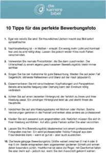 bewerbungsfoto-tipps-checkliste