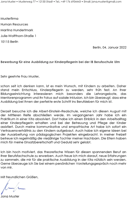 bewerbungsschreiben-ausbildung-kindergaertnerin