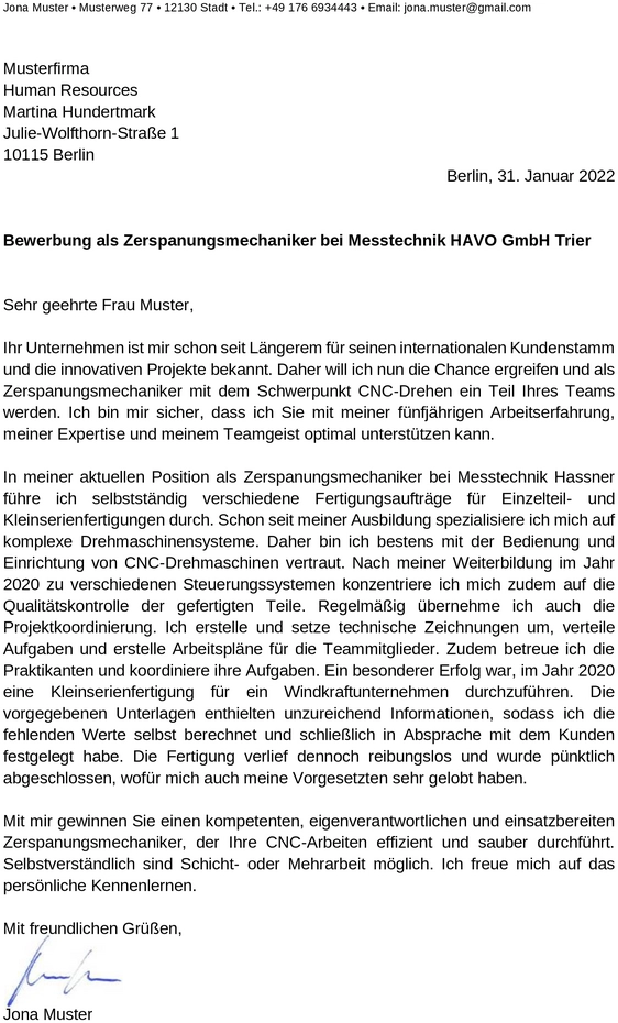 bewerbungsschreiben-zerspanungsmechaniker-gestalten