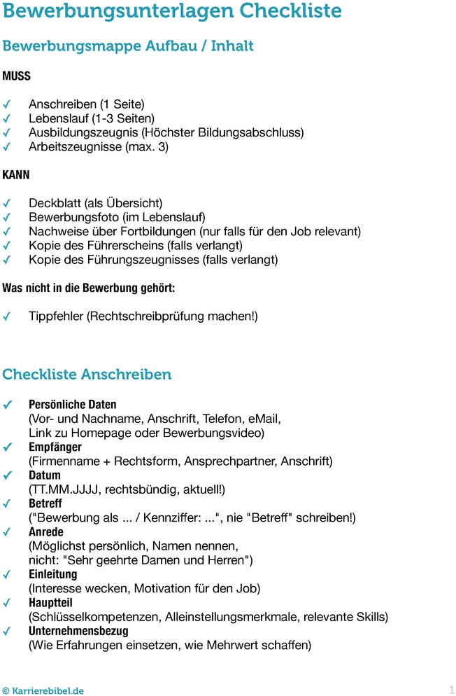 bewerbungsunterlagen-checkliste-1