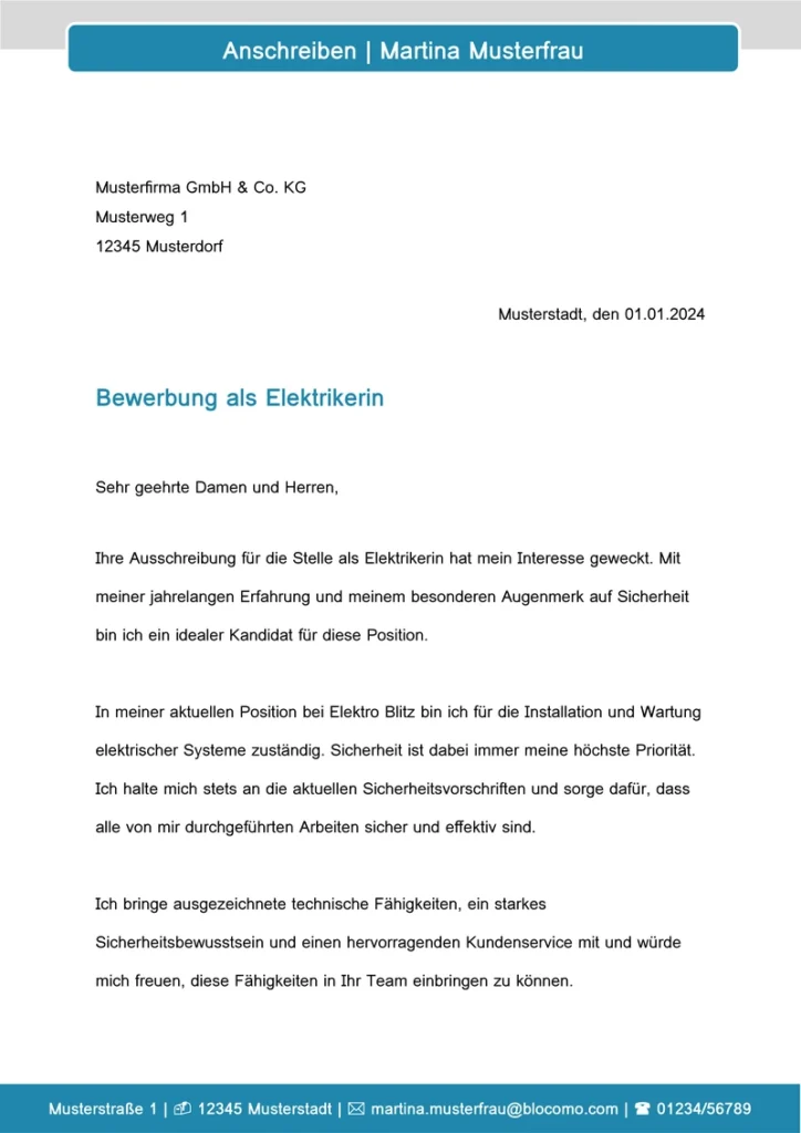 bewerbungsvorlage-anschreiben-elektrikerin