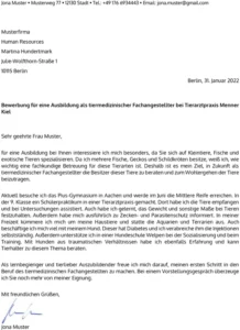 bewerbungsvorlage-ausbildung-tiermedizinische-fachangestellte