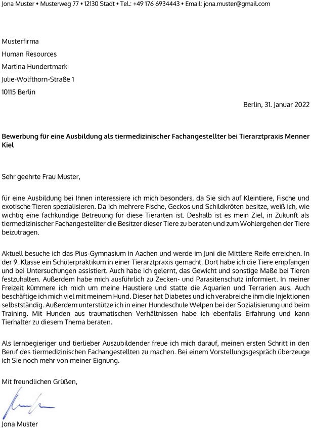 bewerbungsvorlage-ausbildung-tiermedizinische-fachangestellte