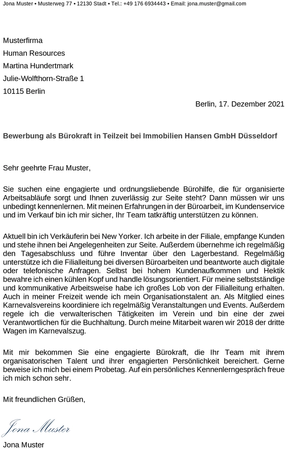 bewerbungsvorlage-buerokraft-bewerbung-ohne-erfahrung