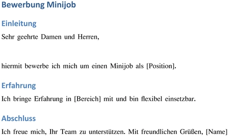 bewerbungsvorlage-fuer-minijob-erfolgreich-nutzen