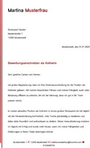 bewerbungsvorlage-kellnerin-gestalten