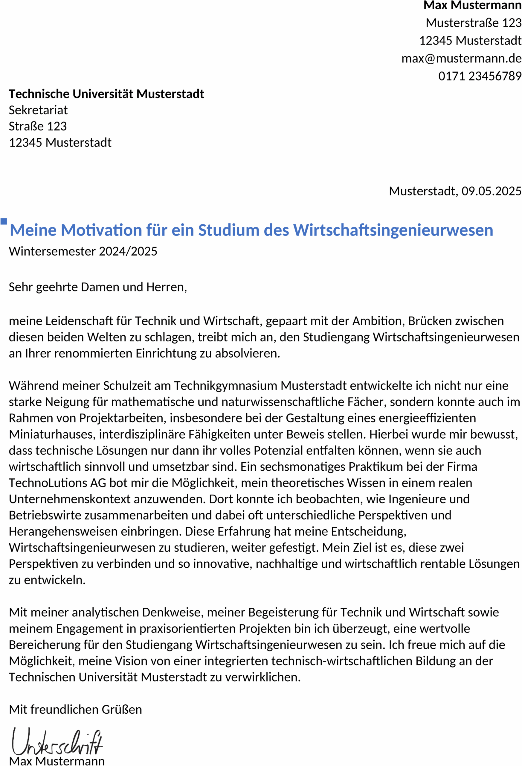 Word-Datei Bewerbungsvorlage Key Account Manager