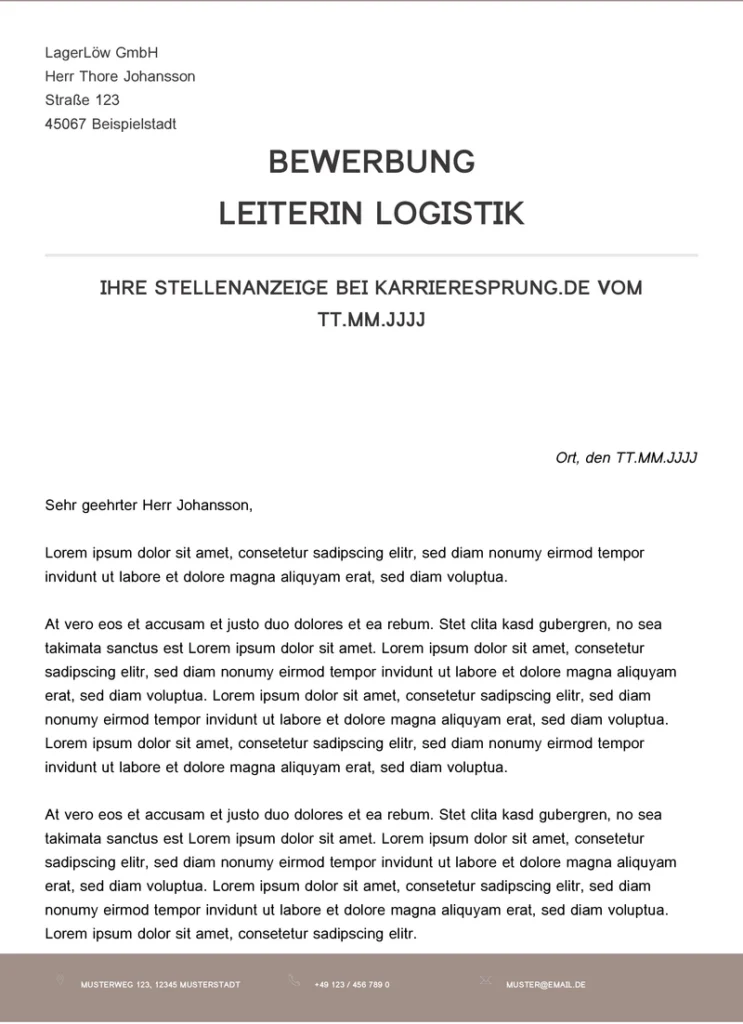 bewerbungsvorlage-leiterin-logistik-ansprechen-und-ueberzeugen