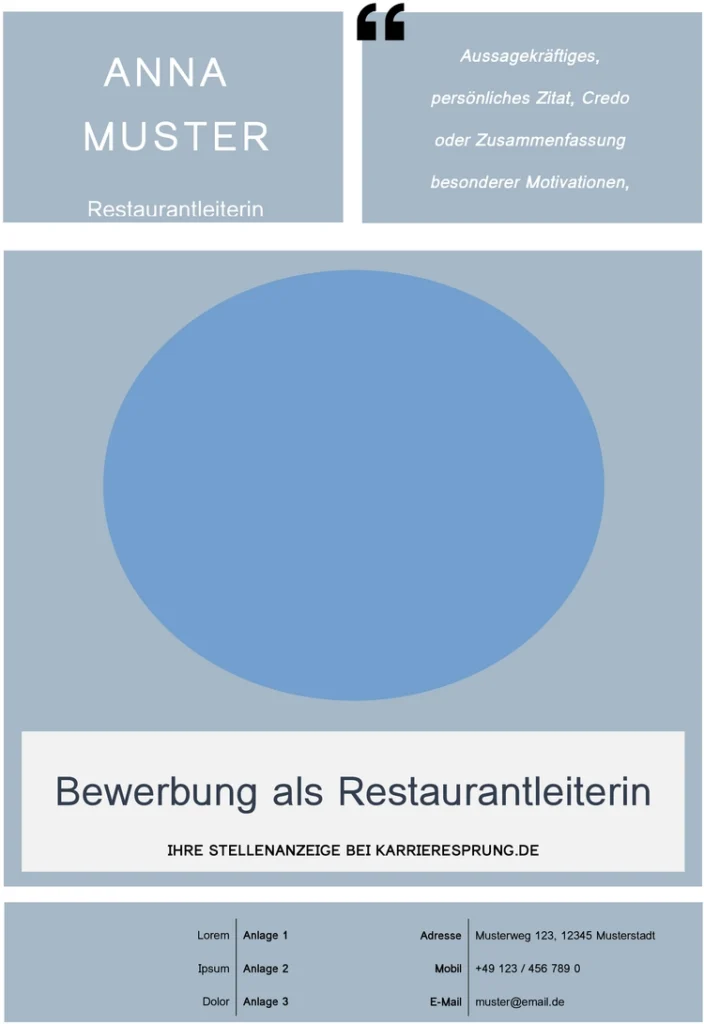 bewerbungsvorlage-restaurantleiterin-mit-kreativem-layout
