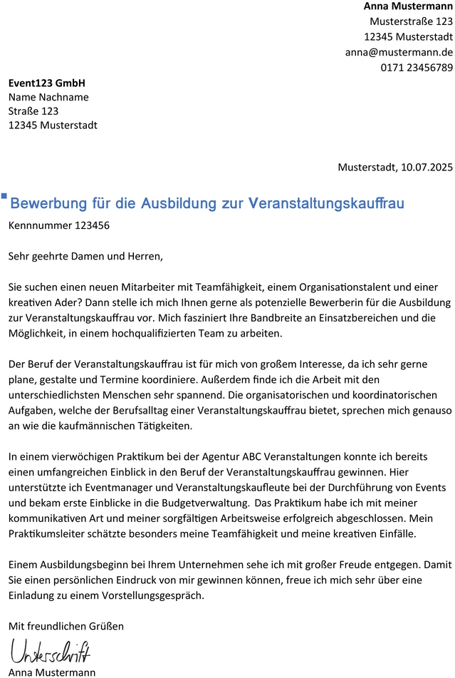 bewerbungsvorlage-veranstaltungskauffrau-ausbildung
