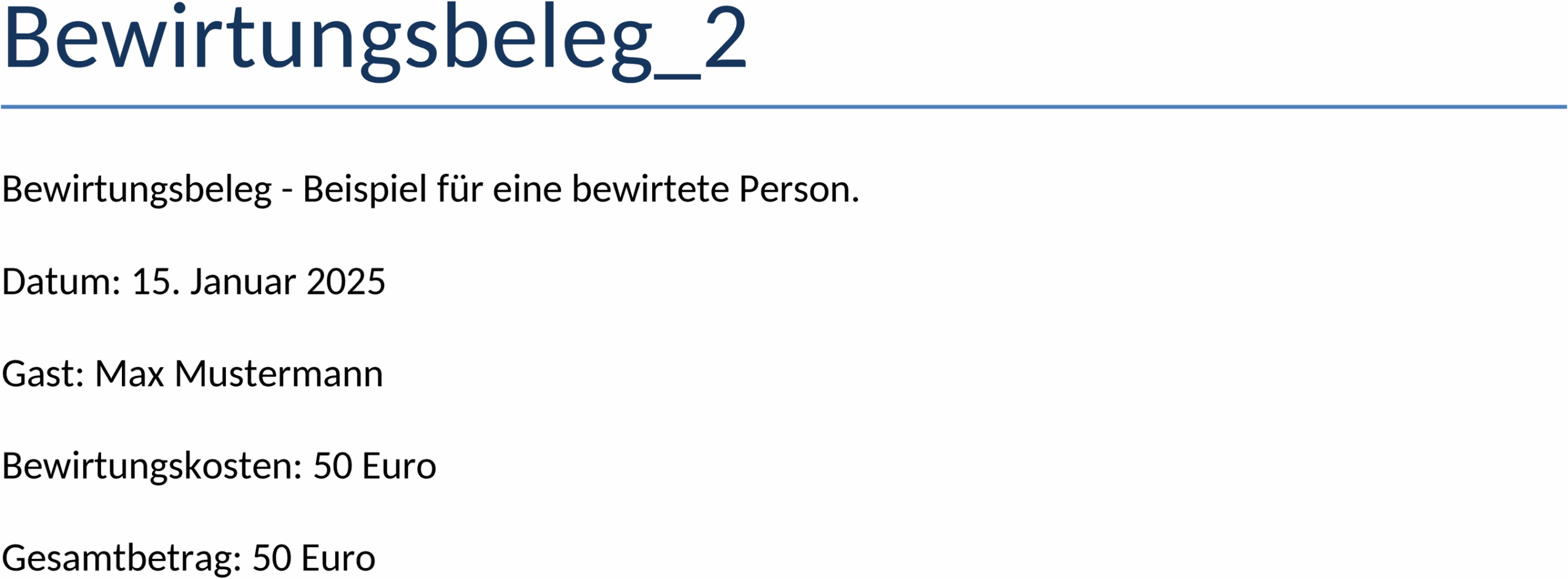Bewirtungsbeleg Word-Datei