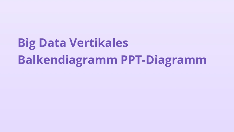 Big Data Vertikales Balkendiagramm PPT-Diagramm