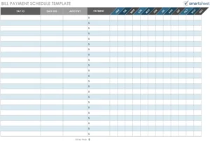 bill-payment-schedule-vorlage